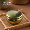 Pure Titanium Tea Canister Round Airtight Home Office Outdoor Storage