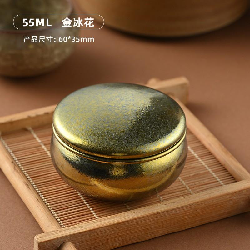 Pure Titanium Tea Canister Round Airtight Home Office Outdoor Storage