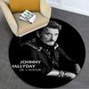 Johnny Hallyday Circular Rug - Office Decorative Carpet For Living Room Bedroom Door Mat Floor Rug Computer Chair Area Rug