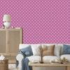 Heart Wallpaper Purple, Powder Pink and White 50x1000