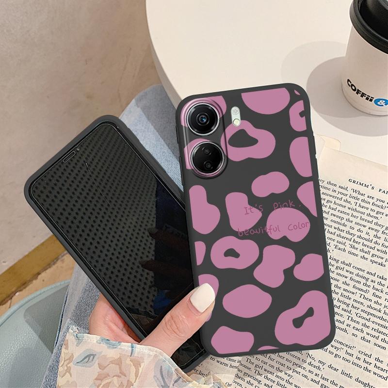 Phone Case For Redmi 13C 4G 12C A3 A2 A1 Plus Note 13 Pro For Xiaomi 14 13 Poco C65 X6 X3 Pro Love Heart Flowers Patterned Shockproof Bumper Cover