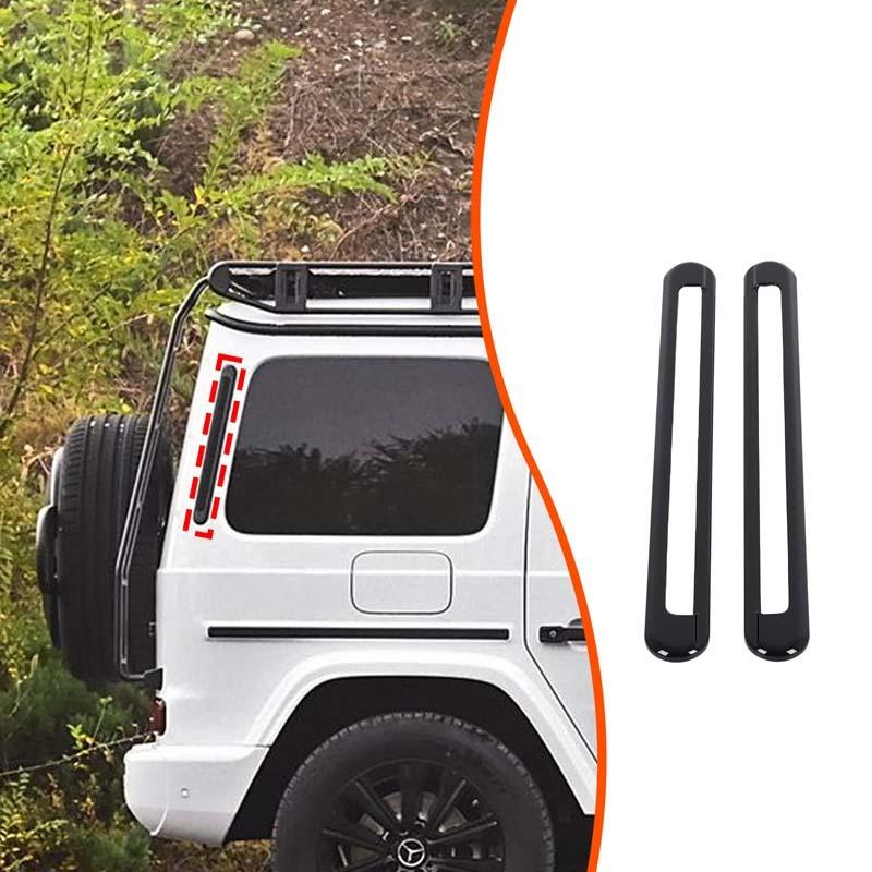 x2 ABS Plastic Carbon fiber pattern Car Window Exterior Rear Side Air Vent Decoration For Mercedes Benz G-Class W463 2025
