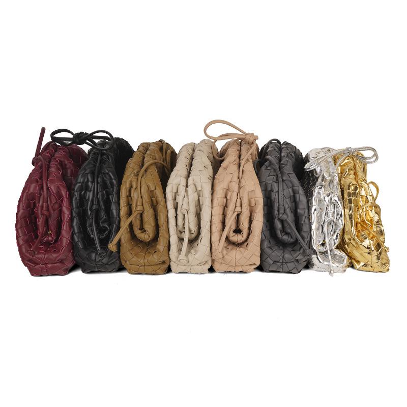 Large Capacity Woven Cloud Clutch Bag