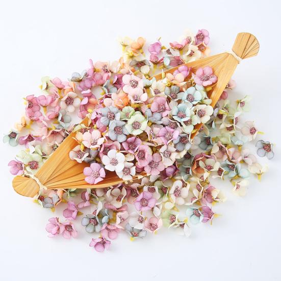 100 ks 2cm mini umělá květinová hlava sedmikrásky DIY svatební dekorace girlanda