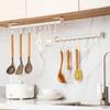 Utensil Rack Wall Mounted Punch Free Movable Hooks Load-bearing Kitchen Utensil Hanger Holder Rack for Home