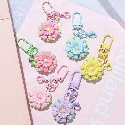 Colorful Sunflower Resin Keychain: DIY Bag Charm & Creative Gift