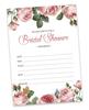 Inkdotpot 30 Bridal Shower InvitationsA  FloralA  Wedding Fill-In Style Invites Blank