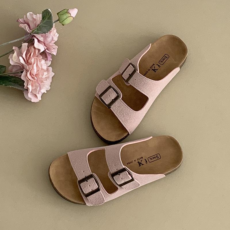 Черные женские летние шлепанцы на платформе с одним ремешком высококачественные сандалии Birkenstock к юбке 40 розовый 3350₽
