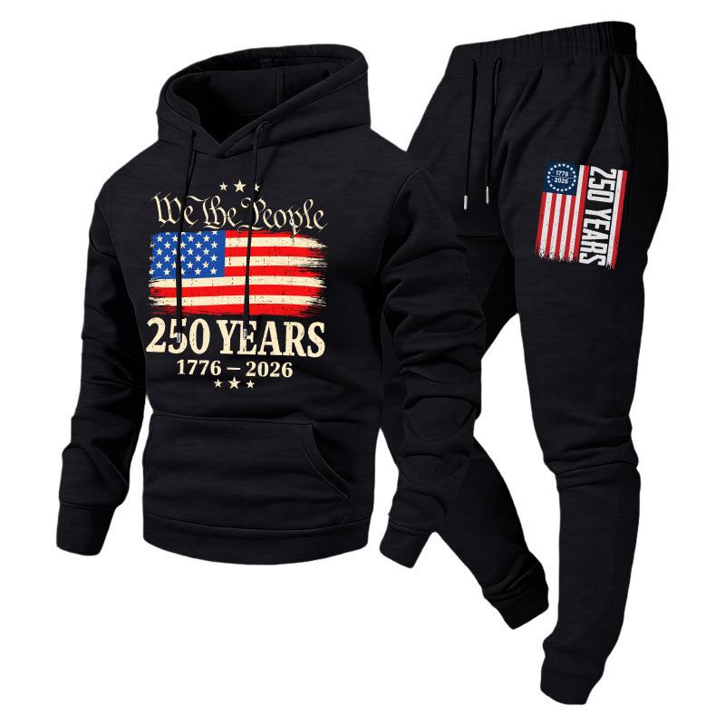 2025 Autumn Unisex Trendy Hooded Pullover Sweatshirt & Sportswear Set