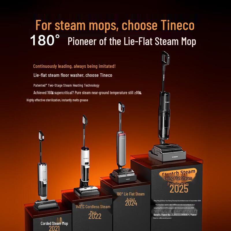 Tineco Floor One StretchSteam Cordless Wet/Dry Steam Vacuum Mop