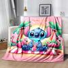 Custom 1pc Lilo & Stitch Tropical Paradise Blanket, Soft And Comfortable Blanket, Casual Warm, Camping Travel Blanket, Birthday Gift Q910260