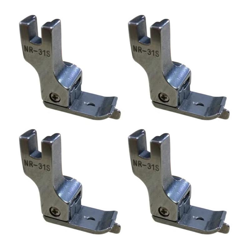 

4 шт. Плоская лапка для пришивания, лапка для швейной машины, аксессуары для швейной машины для рубашек, штор, постельного белья, сшивания ткани