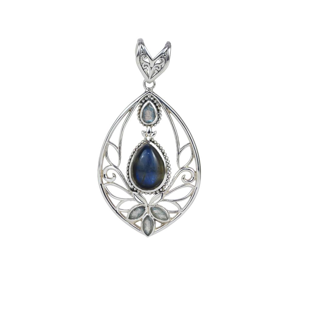 Rare Amethyst 925 Sterling Silver Pendant: Gemstone Jewelry