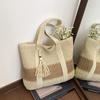 Large Straw Woven Beach Bag for Women Summer Holiday Luxury Designer Tote Shopper Bag Ladies Handbag