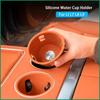 For LI LiXiang L7 L8 L9 2022 2023 Car Center Control Water Cup Holder Wireless Silicone Protection Pad Storage Box Anti Slip Pad