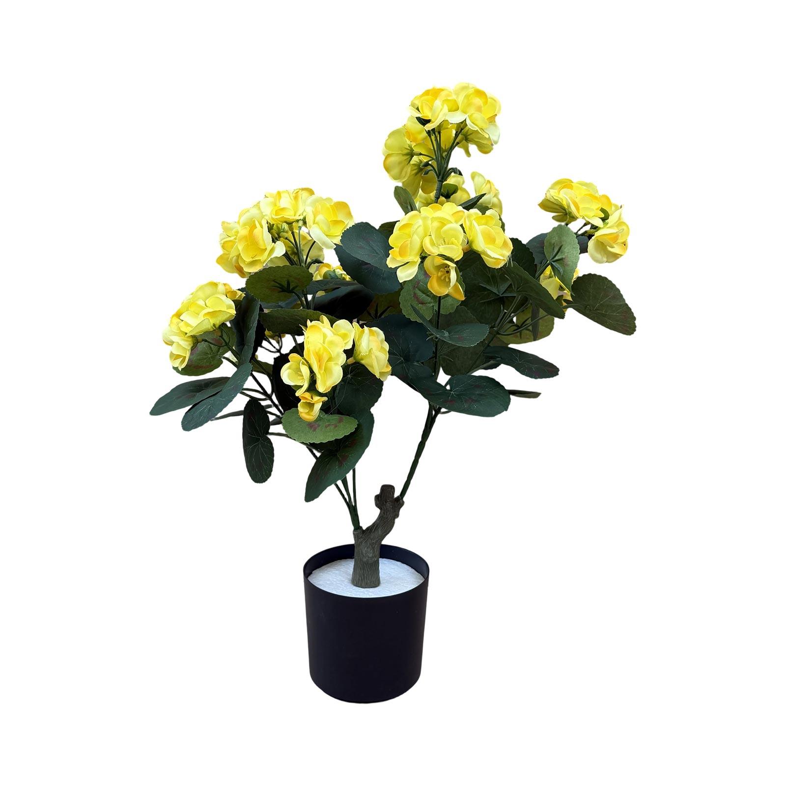 

Artificial Potted Plants And Artificial Begonia Flower Pots One Size жовтий