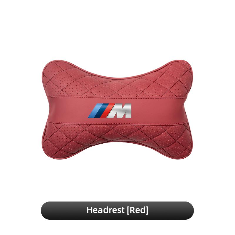 1xCar Seat Neck Pillow Headrest Lumbar Waist Support Cushion Keychain For BMW X1 X2 X3 X5 X4 X6 X7 iX3 F20 F10 F07 E70 E46 SU5