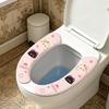 1 Pair Cute Reusable Soft Thick Sticky Closestool Seat Mat Toilet Seat Cover Cartoon Washable Bathroom Toilet Seat Pad