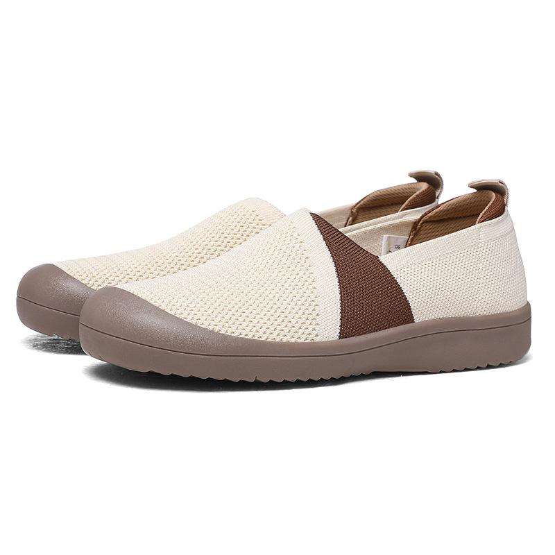 Leichte Netz-Freizeit-Schlupfschuhe rutschfeste Mutterschuhe bequeme weiche Sohle einzelne Schuhe ein Pedal weiche Oberfläche atmungsaktive Damenschuhe