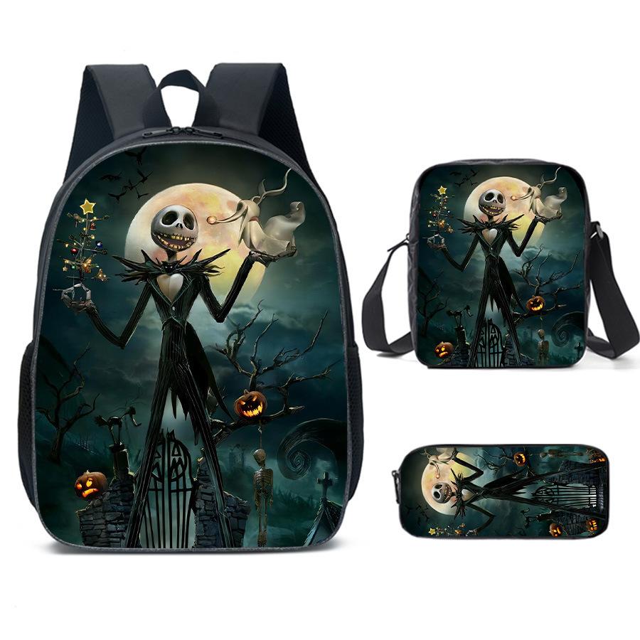 The Nightmare Before Christmas School Bags Men'S And Women'S Backpacks