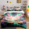 "Floating Island Crystal Decor Set" Soft Comfortable Duvet Cover Bedding Set Included 1*Duvet Cover & 2*Pillowcases, gift