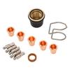 13Pcs Welding Torch Accessories Electrode Nozzle Tip Kit with Bracket for S45 Plasma Cutting