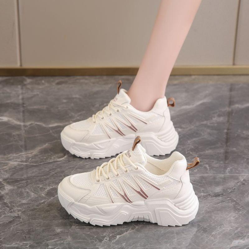 New Fashionable Casual Shoes, Lightweight and Trendy Thick-soled Student Sports Shoes, Dad Shoes