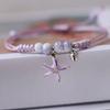 Creative Handmade Starfish Shells Pearl Pendant Adjust Bracelet Anklet Friendship Bracelets On Hand For Woman Luxury Jewelry New