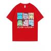 Japanese Anime Fulltime Hunter Couple Printed Tshirt Summer New Unisexs And Unisexs Trendy Large Loose Casual Y2k Short Sleeve