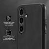 ANNYOJO For Samsung Galaxy S23 FE Case PU Leather+PC+TPU Back Guard Phone Cover