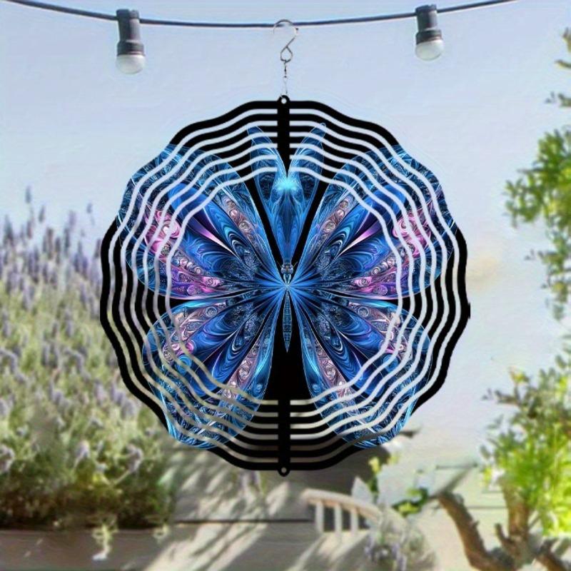 10 Inch Hanging Wind Spinner with 360 Degree Hook for Balcony Garden Decor Spring Summer Outdoor DecorationMetal Wind Chimes for Home Decor