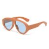 European and American large frame arrow mark pilot sunglasses retro ins Internet celebrity glasses fashion street shot plain sunglasses