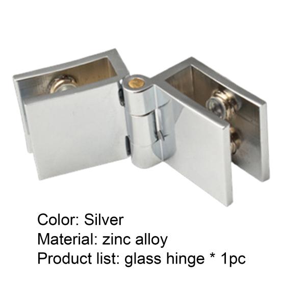 0/90/180 Degree Glass Hinge Easy To Install Door Hardware Glass Cabinet Door Hinge for Glass Door