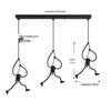 Nordic Wrought Iron Pendant Light - Retro Modern Art for Cafe or Boutique Decor