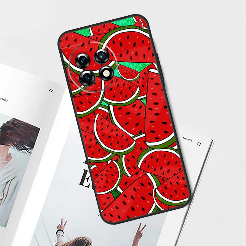 Cute Summer Fruit Watermelon Case For OnePlus Nord N30 N20 N10 CE 2 3 Lite 2T OnePlus 10T 12R 10R 8 9 10 Pro 11 12 Cover