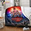 Stranger Things Flannel Blanket  Warm Comfort  Blanket Home Office Noon Break Blanket Travel Bed Sofa Washable Blanket.
