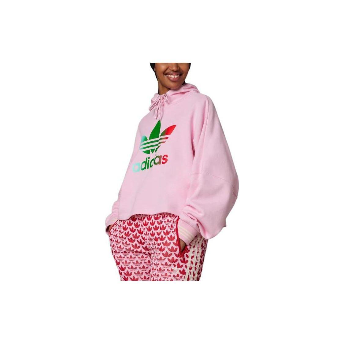 

adidas Originals Adicolor 70s Cropped Hoodie True Pink Women IK7863 L-XL