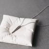 Jbans Classic Punched Antique Needle Pendant Surgical Steel Chain Necklace (C2501-An848_Sv)