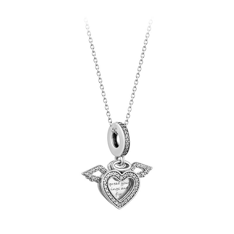 Pandora Shining Angel Wings Necklace Women necklace ZT519 Default Packaging,45