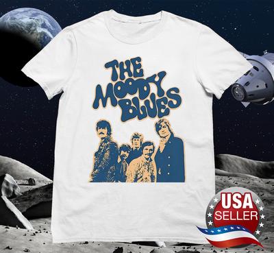 NOWY T-shirt zespołu The Moody Blues biały Bawełniany unisex S5XL Koszulka unisex