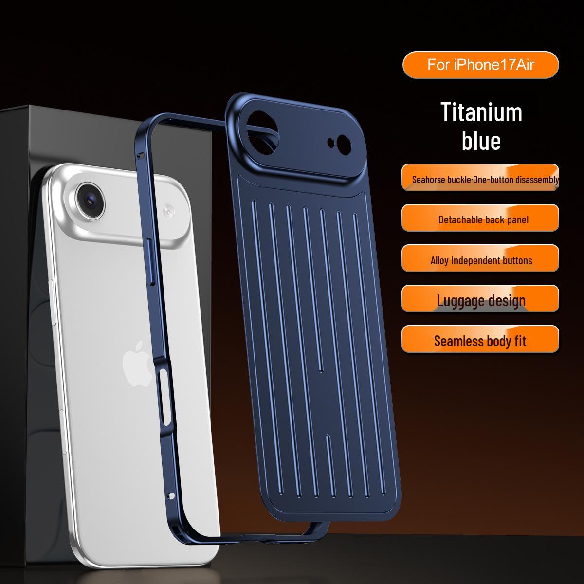 iPhone 17 Pro Max Metal Clasp Frame Case with Air Drop Protection iPhone 17 Pro Max