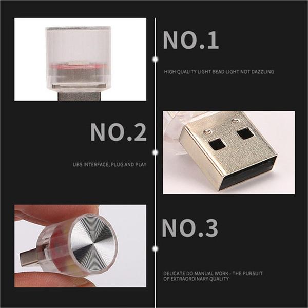 1 шт., красочный ритмичный свет, красочный USB светодиодный интерьер автомобиля, атмосферное освещение, романтическое неоновое окружающее освещение