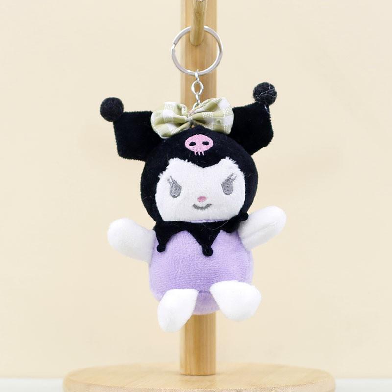 Adorable Cute Kuromi Plush Toy With Cartoon Keychain And Bag Charm
