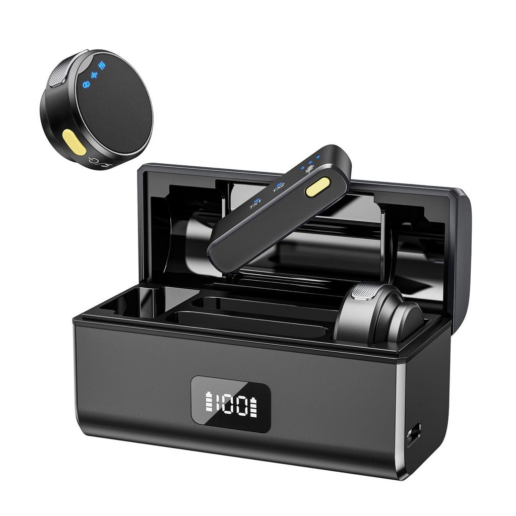 Professional Wireless Lapel Microphone with HD Noise Reduction for Live Streaming and Short Video Recording
