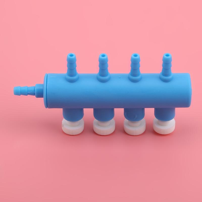 Practical Aquarium Air Pump Flow Control Valve Distributor Hose Splitter Fish Tank Accessories Tube Oxygen Pipe Split-flow
