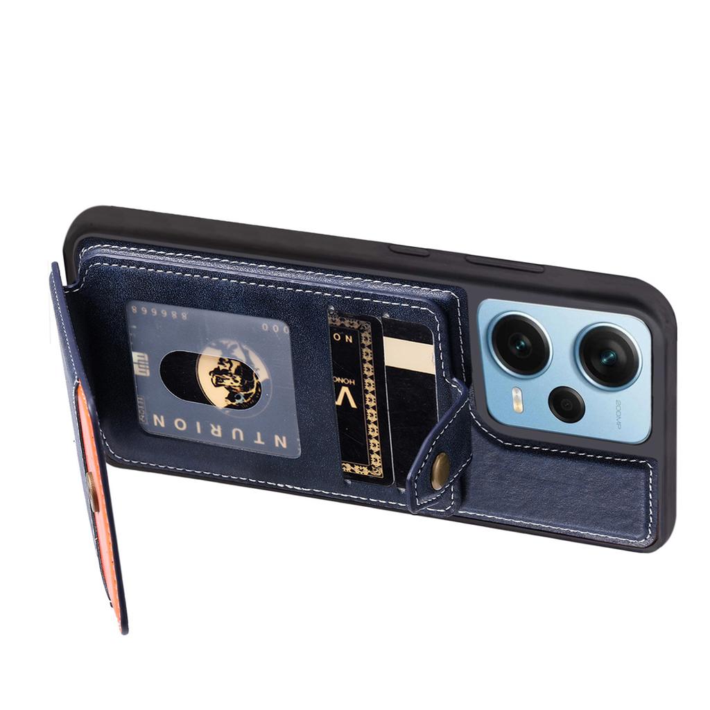 Universal Magnetic Card Holder Case for Compatible with Redmi Note 11-Note 13 Pro, POCO X5/M6 Pro/X6 5G, Redmi 12C/11A