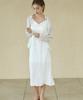 WIOE Roman Silky Sleeveless Dress_White
