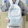 Schoolbag Star Backpack Female High School Student Korean Version High Value Gradual Change Color Simple Backpack Large Capacity Junior
