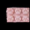 6-Cavity Large Cat Paw Silicone Mold