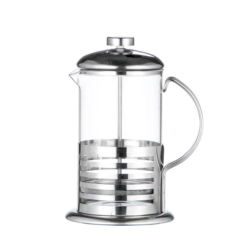 

Shangqi Striped Glass French Press Coffee & Tea Maker